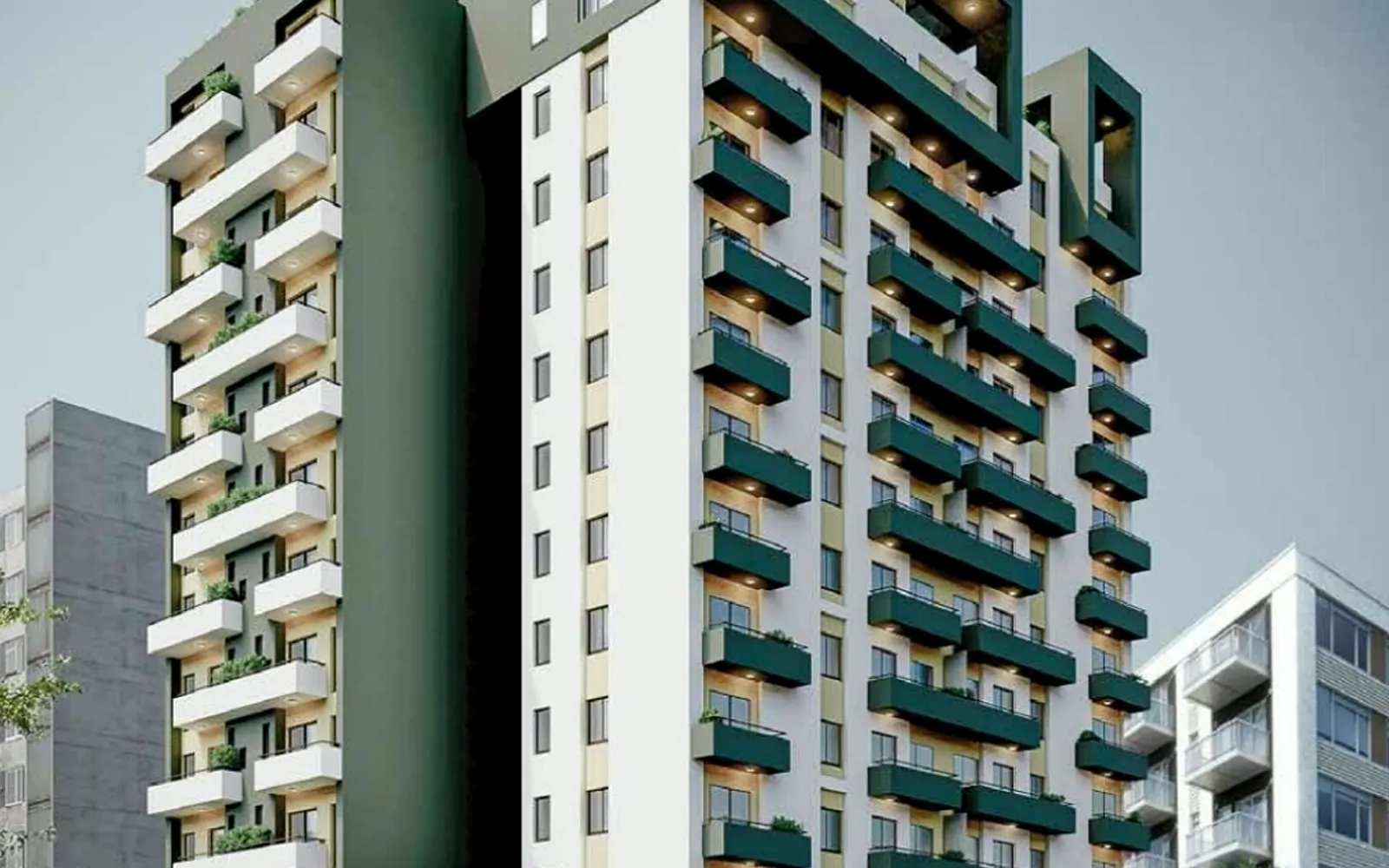 Residential tower concept from the Yoseph Asaye Consulting portfolio