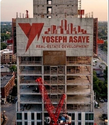 High-rise real estate development under construction